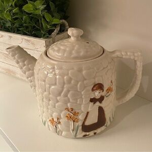 Porcelier Cobblestone 8-cup teapot | coffee pot made in USA. Early Mid Century